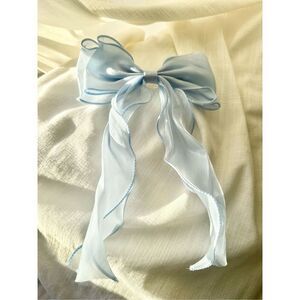 Elegant Blue Hair Bow
